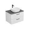 Тумба с раковиной Veneciana Tibr 80 58027 со столешницей, белый матовый