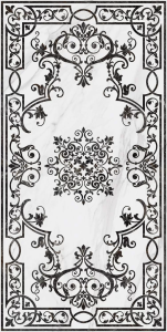 Керамогранит Kerama Marazzi Монте Тиберио SG591722R белый декорированный лаппатированный обрезной 119.5x238.5x0.9