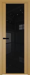 Межкомнатная дверь Profil Doors 2 AGP цвет профиля Золото, стекло безопасное 6 мм черный триплекс 600x2000