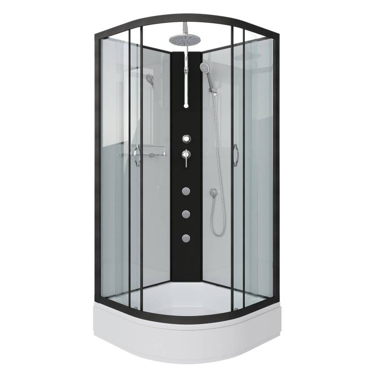 Душевая кабина Niagara Classic NG-6701-14BKTG (900x900x2100-2400) со средним поддоном (26см)