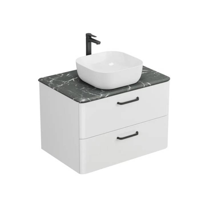 Тумба с раковиной Veneciana Tibr 80 58027 со столешницей, белый матовый