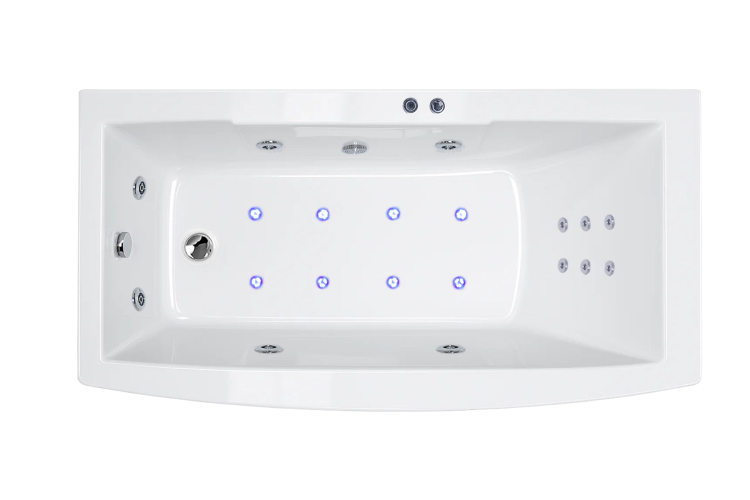 Акриловая ванна Royal Bath Fato RB326100DL белая, 170x85