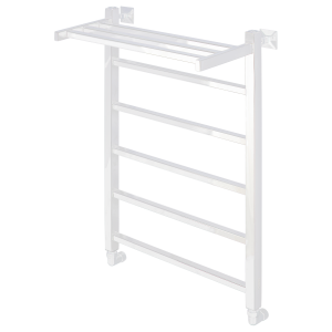 Полотенцесушитель водяной Comfysan Marte-K 012656 W-6 80/50 с полкой, белый матовый