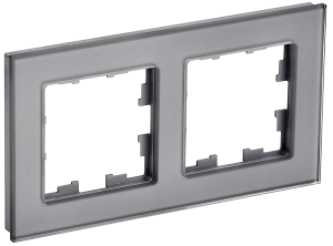 Рамка 2-постовая IEK Brite BR-M22-G-K03 серый
