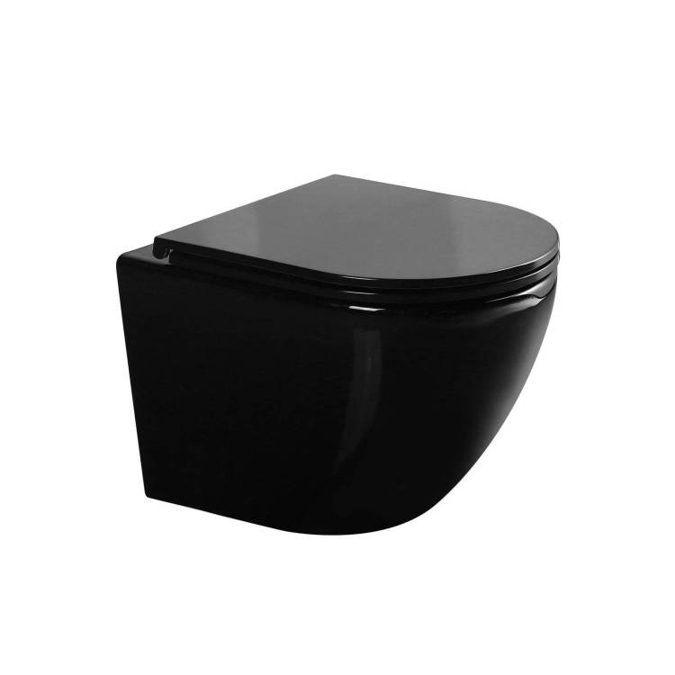 Унитаз подвесной Gid Convexo 62237Y Tr2122BL черный глянцевый