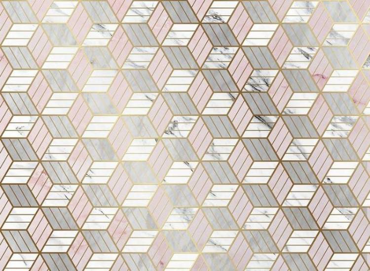 3D Фотообои Artegrafico «Романтичная геометрия» BL-050 песок