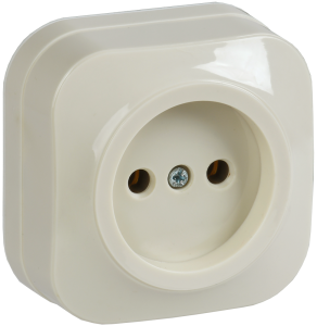 Розетка 1-местная IEK Glory ERH10-K33-10 кремовый