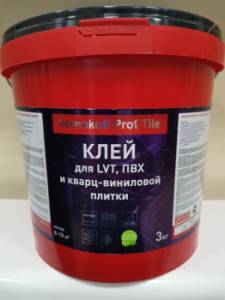 Двухкомпонентный полиуретановый клей Homakoll TILE PROF для LVT 2K PU (3 кг)