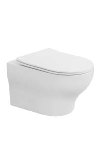 Унитаз подвесной Boheme Fiore 978-SET-MW с крышкой-сиденьем, белый матовый