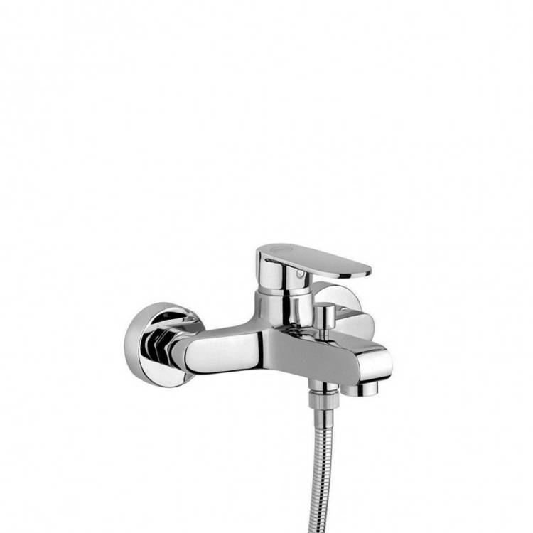 Смеситель для ванны Jacuzzi Borea 0BO00002JA00 с фиксированным держателем, хром