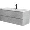 Тумба под раковину Belbagno Albano ALBANO-1200-2C-SO-CVG 120x45x50 Cemento Verona Grigio подвесная с двумя выкатными ящиками фото 3