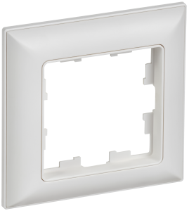 Рамка 1-постовая IEK Brite BR-M12-12-K91 арктический белый/белый