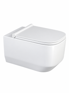 Унитаз подвесной Knotlor Темп WC545PWG безободковый, белый глянец