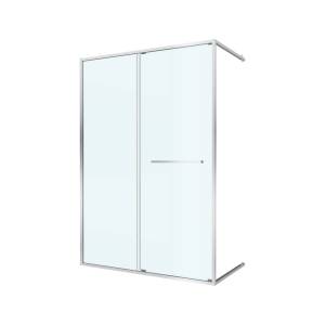 Душевая дверь в нишу Cezares LUX-B-FS-11-140-C-CR профиль хром, стекло прозрачное, 140x195