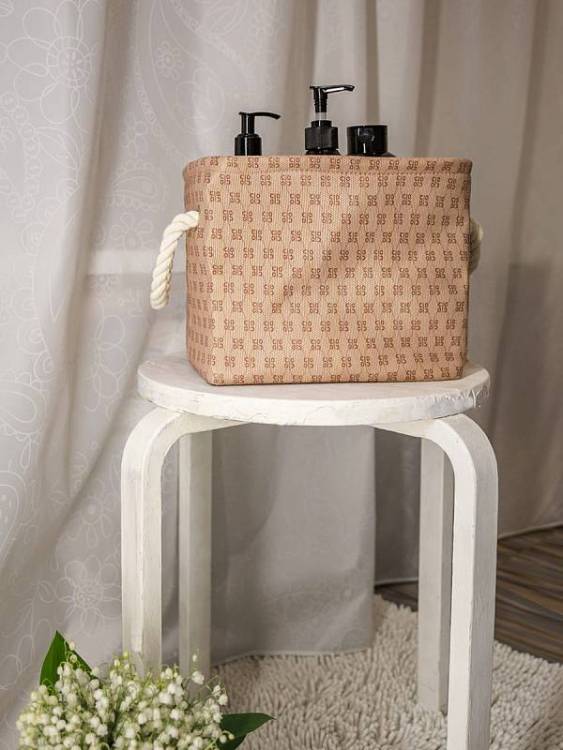 Корзина Bath Plus BEIGE PRINT W-SSB0359A-A бежевый