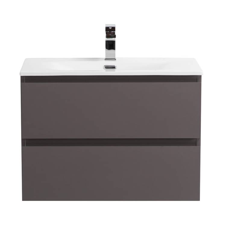 Тумба с раковиной BelBagno Kraft 39 70 Темно-серый матовый, раковина BB-8099-3-70