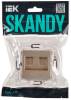 Розетка компьютерная RJ45 2-местная IEK Skandy SK-K20-2-K98 песочный фото 6