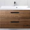 Тумба под раковину Belbagno Aurora AURORA-900-2C-SO-RT 90x45x50 Rovere Tabacco подвесная с двумя выкатными ящиками