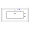 Акриловая ванна Excellent Pryzmat 200x90 "SMART" (бронза) фото 2