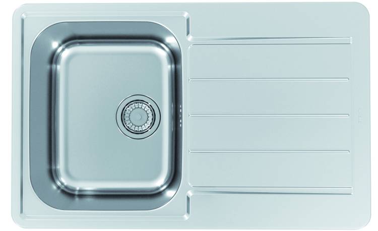 Мойка кухонная Alveus Line Max 80 1136608 Sat-90 с сифоном, 79x50