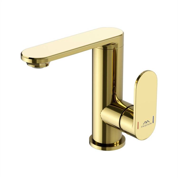 Смеситель для раковины Fashun A8885-35 золотой
