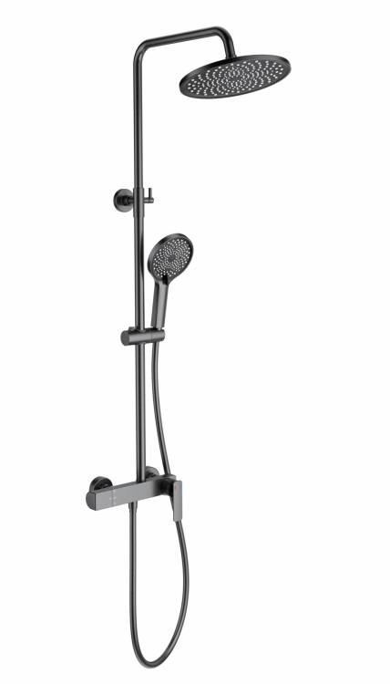 Душевая стойка Wonzon & Woghand WW-B3517-BGG темный графит