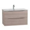 Тумба с раковиной BelBagno MARINO-CER-N 90 подвесная, Rovere Grigio фото 2