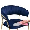 Стул Woodville Kamelia 1 15715 dark blue/gold фото 9