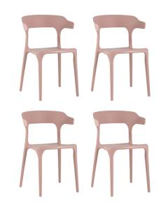 Набор из 4 стульев Stool Group Neo SL-7082 pink 90531 X4 пыльно-розовый