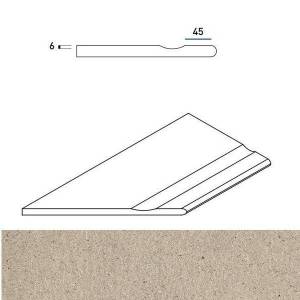 Бортик Italon Эверстоун X2 620090000630 Дезерт Левый С Выемкой Закругленный 30x60