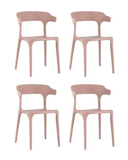 Набор из 4 стульев Stool Group Neo SL-7082 pink 90531 X4 пыльно-розовый