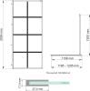Душевая перегородка Wasserkraft Glan 66W 120 см, профиль черный матовый фото 3