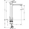 Смеситель для раковины Hansgrohe Rebris S 72590670 черный фото 3