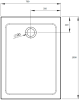 Поддон для душа Radaway Doros F 100x70 фото 3