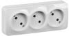 Розетка 3-местная IEK Glory ERH30-K01-10 белый