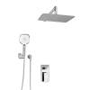 Душевой комплект Wasserkraft A16069 с верхней душевой насадкой, хром, встраиваемый, с лейкой