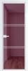 Межкомнатная дверь Profil Doors 3 AX цвет профиля Вайт, стекло безопасное 6 мм фиолетовое шпион 600x2000
