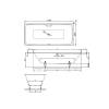 Стальная ванна Bette Loft 3171-000 PLUS 170x80x42 белая, с шумоизоляцией фото 2