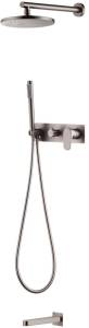 Душевой комплект Boheme Spectre 454-2-NB Nickel Brush