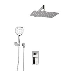 Душевой комплект Wasserkraft A16069 с верхней душевой насадкой, хром, встраиваемый, с лейкой