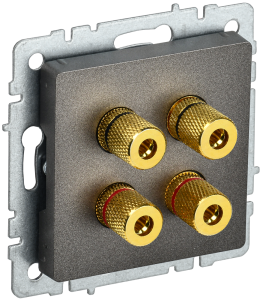 Акустическая розетка IEK Brite BR-S40-K45 темная бронза