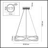 Подвесная светодиодная люстра Odeon Light L-vision Lesla 4730/43L фото 2