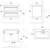 Мебель для ванной Art&Max Platino 75, подвесная, капучино фото 4