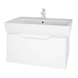 Тумба с раковиной Dreja Tiny 60 белый глянец
