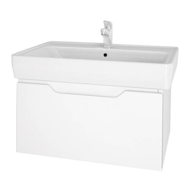 Тумба с раковиной Dreja Tiny 60 белый глянец