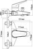 Смеситель для ванны с душем Aquanet Aura SD20081 фото 2