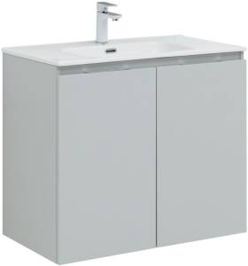 Тумба под раковину Aquanet Алвита New 80 277528 2 дверцы, серый