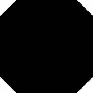 Керамическая плитка Vives Monocolor Octogono Negro 31.6x31.6