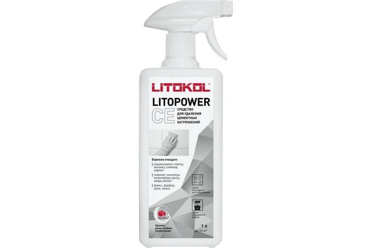 Очиститель эпоксидной затирки Litokol Litopower CE бесцветный 1 л