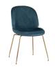 Набор из 2 стульев Stool Group Beetle 8329 VELVET BLUE X2 маренго фото 3